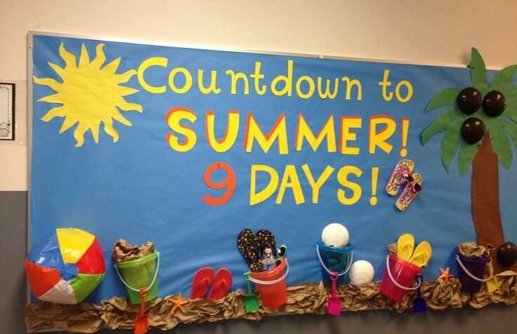 sign for a countdown to summer days
