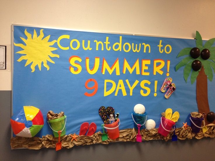 sign for a countdown to summer days