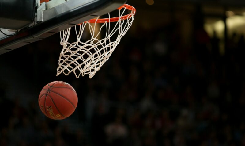 Image of Basketball in the Hoop