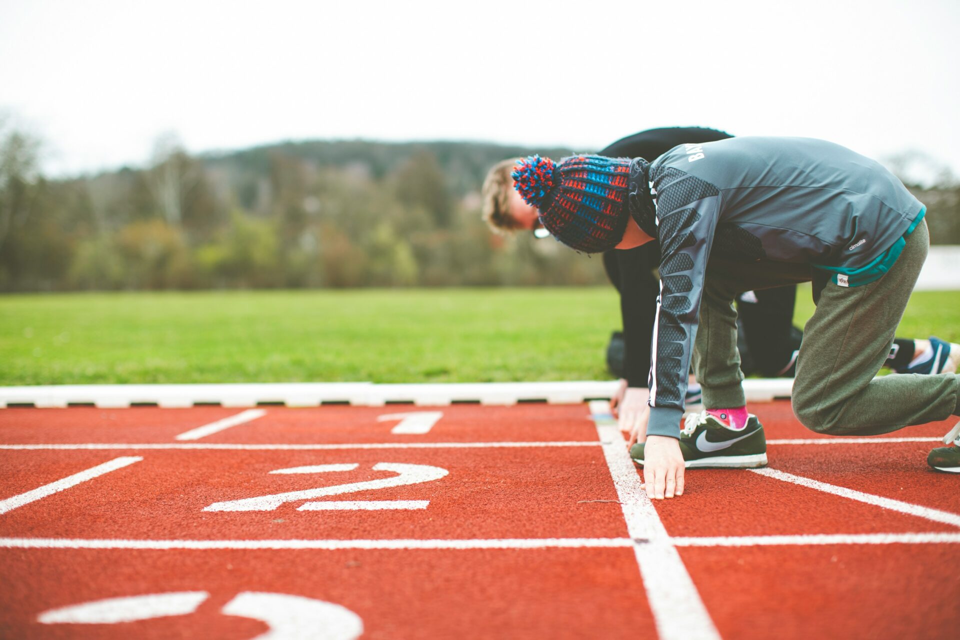 Photograph of People running