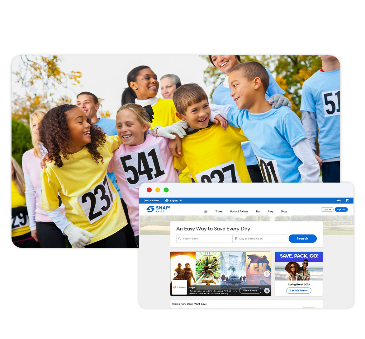 snap-raise-discount-fundraising-walk-a-thon Discount card fundraisers and walk-a-thons with Snap! Raise